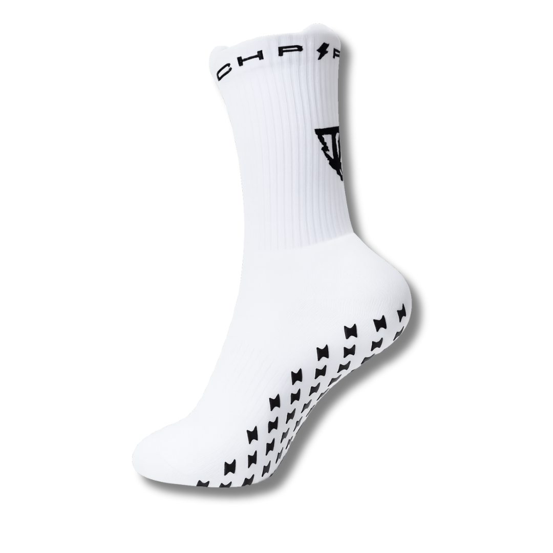 BIRCH Performance Grip Sock – White Edition